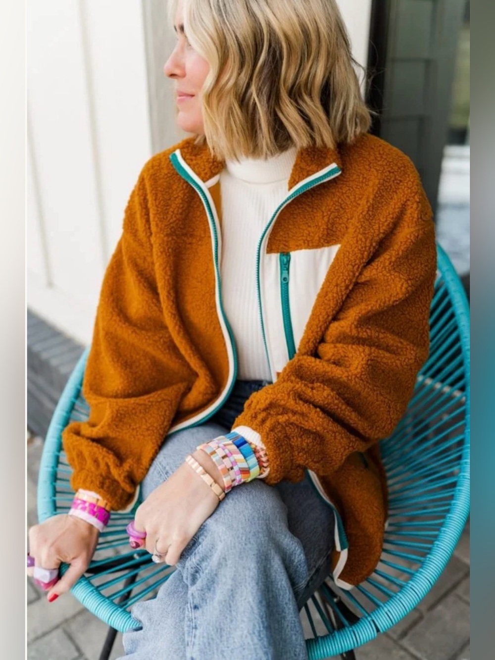 Universal Thread Full Zip Sherpa Jacket